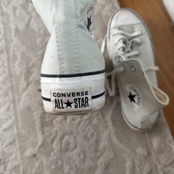 Gray Platform Hightop Converse - Picture 3 of 4